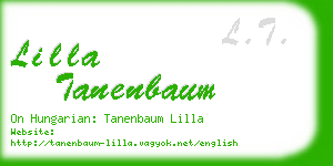 lilla tanenbaum business card